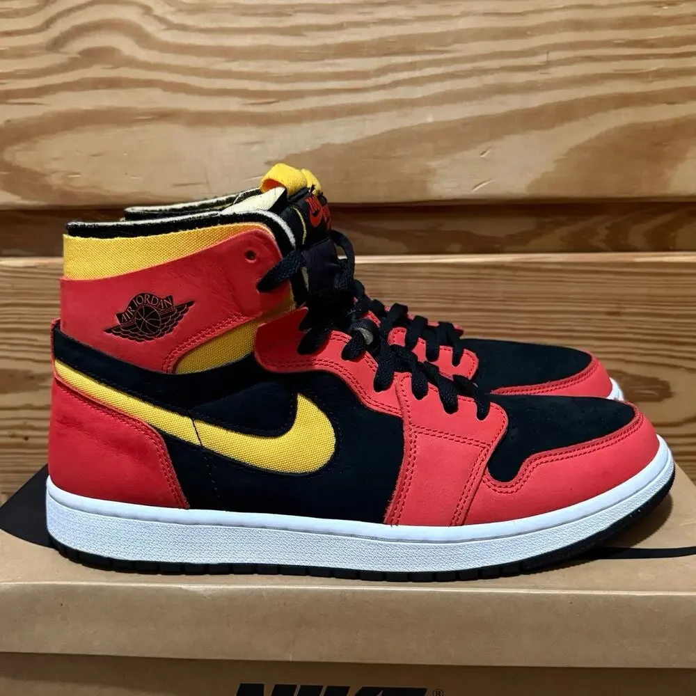 Air Jordan 1 Zoom CMFT Black Chile Red CT0978-006 Size 11